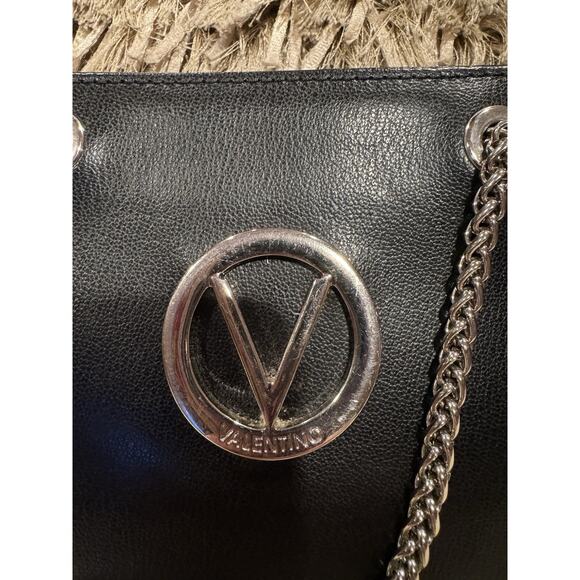Valentino by Mario Valentino Leather Chain Small Crossbody - Picture 2 of 8